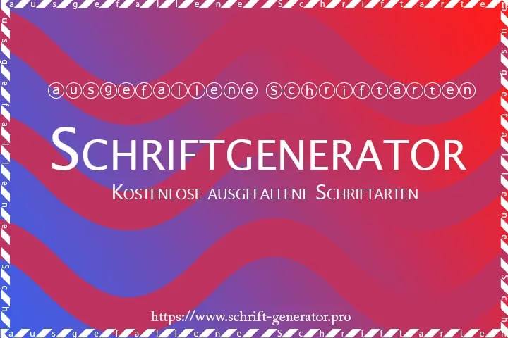 schrift generator