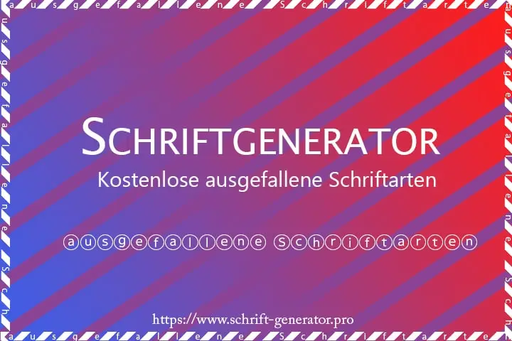 schriftgenerator